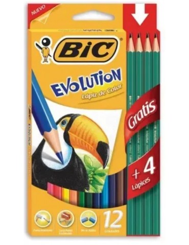 LÁPIZ DE COLOR BIC EVOLUTION X12